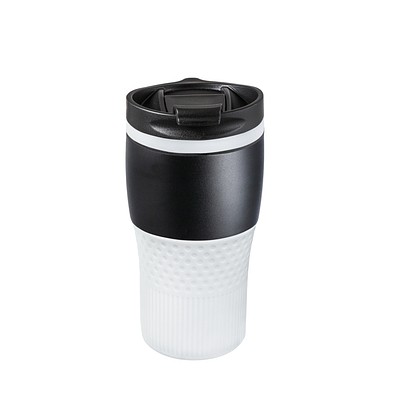 Thermobecher RETUMBLER-BAYAMO MEZZO CORPORATE, schwarz/weiß