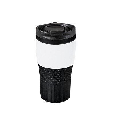 Thermobecher RETUMBLER-BAYAMO MEZZO CORPORATE, weiß/schwarz