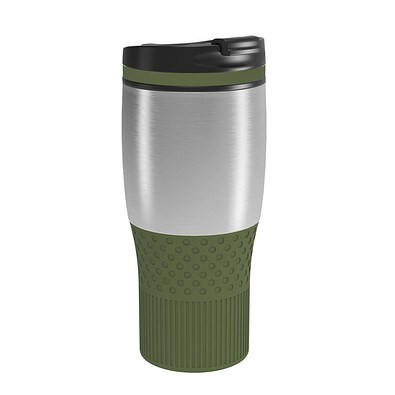 Thermobecher RETUMBLER-myBAYAMO GRANDE II, silber/dunkelgrün