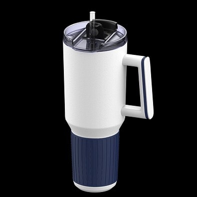 Thermobecher RETUMBLER-myKINGS CANYON 1200, weiß/dunkelblau