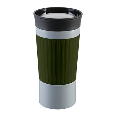 Thermobecher RETUMBLER-myKINGSTON, grau, olive