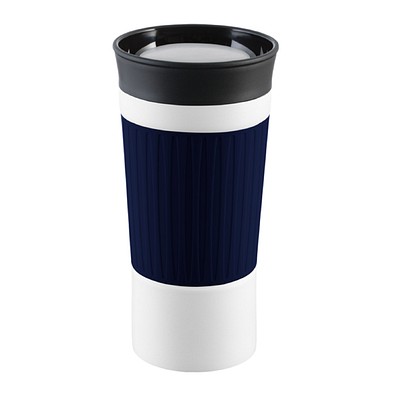 Thermobecher RETUMBLER-myKINGSTON, weiß, dunkelblau