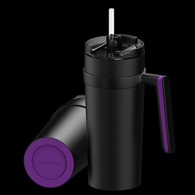 Thermobecher RETUMBLER-myORINOCO CERAMIC, schwarz/lila