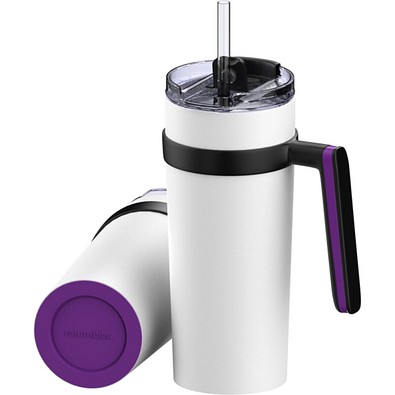 Thermobecher RETUMBLER-myORINOCO CERAMIC, weiß/lila