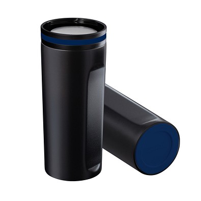 Thermobecher RETUMBLER-mySTEELONE, schwarz/dunkelblau