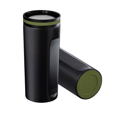 Thermobecher RETUMBLER-mySTEELONE, schwarz/dunkelgrün