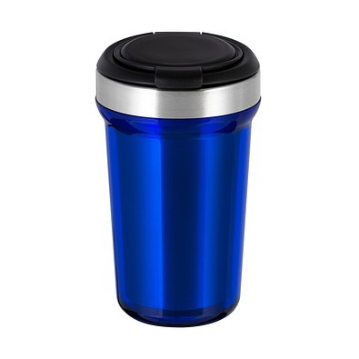 Thermobecher RETUMBLER-myVIVERO, silber/schwarz/dunkelblau