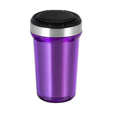 Thermobecher RETUMBLER-myVIVERO, silber/schwarz/lila