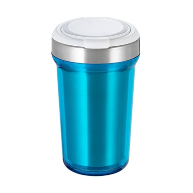 Thermobecher RETUMBLER-myVIVERO, silber/weiß/hellblau