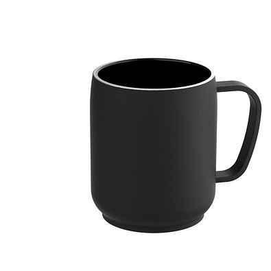 Thermotasse RETUMBLER-myNIZZA CERAMIC, schwarz