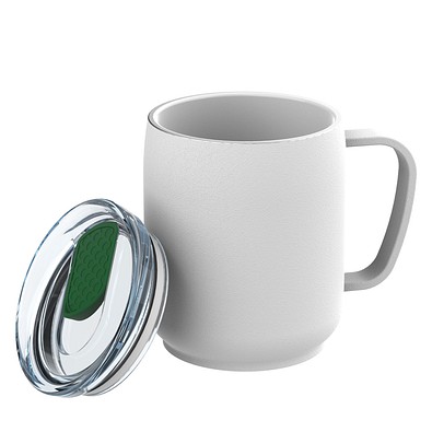 Thermotasse RETUMBLER-myNIZZA CERAMIC, weiß/grün