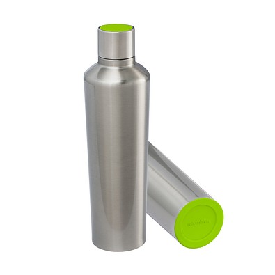 Thermotrinkflasche RETUMBLER-myDRINQEO 770, silber/hellgrün