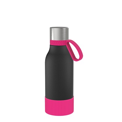 Thermotrinkflasche RETUMBLER-myNIZZA II 420 CERAMIC, schwarz/magenta/magenta