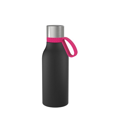 Thermotrinkflasche RETUMBLER-myNIZZA II 420 CERAMIC, schwarz, Ring magenta