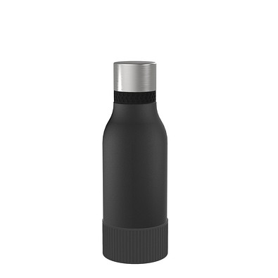 Thermotrinkflasche RETUMBLER-myNIZZA II 420 CERAMIC, schwarz, Sleeve schwarz