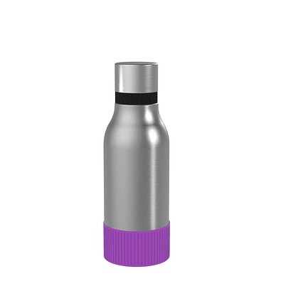Thermotrinkflasche RETUMBLER-myNIZZA II 420 CERAMIC, silber, Sleeve lila