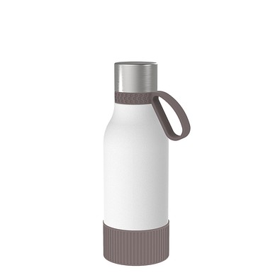 Thermotrinkflasche RETUMBLER-myNIZZA II 420 CERAMIC, weiß/braun/braun