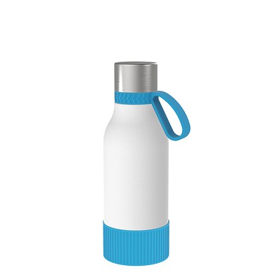 Thermotrinkflasche RETUMBLER-myNIZZA II 420 CERAMIC, weiß/hellblau/hellblau