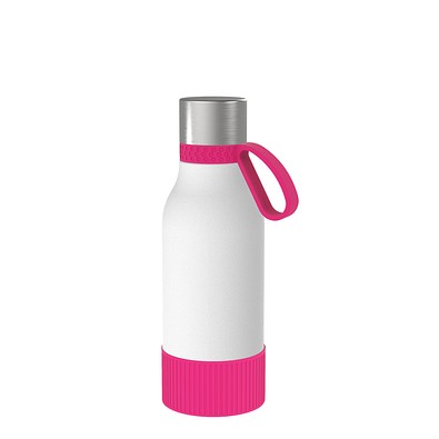 Thermotrinkflasche RETUMBLER-myNIZZA II 420 CERAMIC, weiß/magenta/magenta