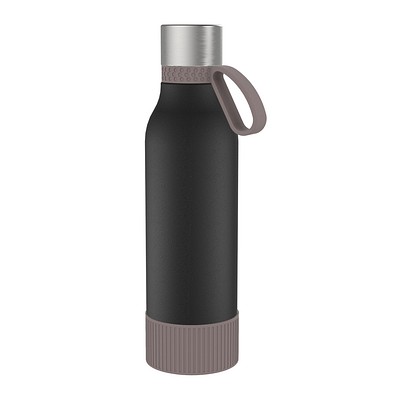 Thermotrinkflasche RETUMBLER-myNIZZA II 600 CERAMIC, schwarz/braun/braun