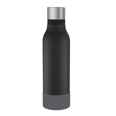 Thermotrinkflasche RETUMBLER-myNIZZA II 600 CERAMIC, schwarz, Sleeve anthrazit
