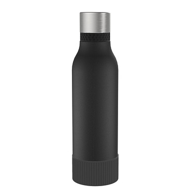 Thermotrinkflasche RETUMBLER-myNIZZA II 600 CERAMIC, schwarz, Sleeve schwarz