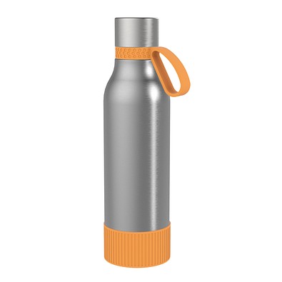 Thermotrinkflasche RETUMBLER-myNIZZA II 600 CERAMIC, silber/orange/orange