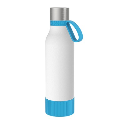 Thermotrinkflasche RETUMBLER-myNIZZA II 600 CERAMIC, weiß/hellblau/hellblau