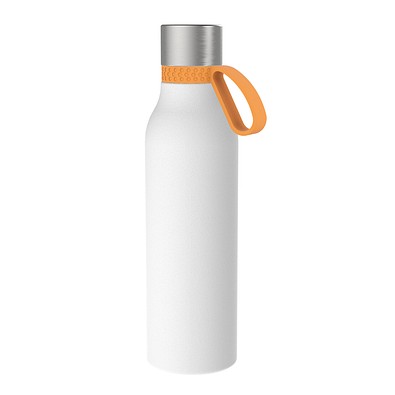 Thermotrinkflasche RETUMBLER-myNIZZA II 600 CERAMIC, weiß, Ring orange
