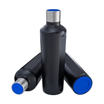 Thermotrinkflasche RETUMBLER-mySTEELONE, schwarz/blau