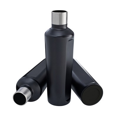 Thermotrinkflasche RETUMBLER-mySTEELONE, schwarz