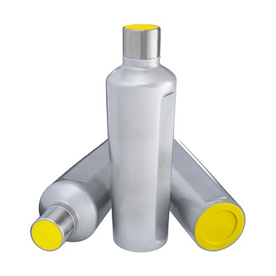 Thermotrinkflasche RETUMBLER-mySTEELONE, silber/gelb
