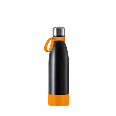 Thermotrinkflasche RETUMBLER-NIZZA, schwarz/orange/orange