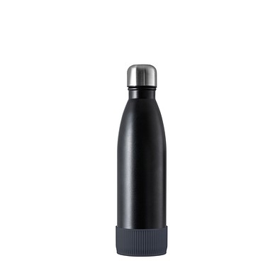 Thermotrinkflasche RETUMBLER-NIZZA, schwarz, Sleeve anthrazit