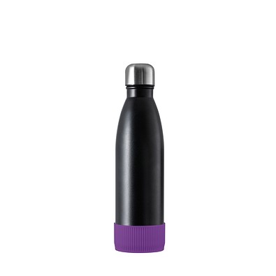 Thermotrinkflasche RETUMBLER-NIZZA, schwarz, Sleeve lila