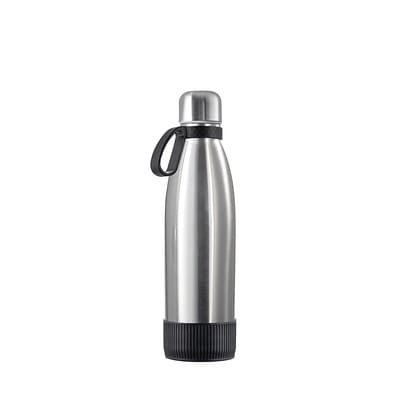 Thermotrinkflasche RETUMBLER-NIZZA, silber/schwarz/schwarz