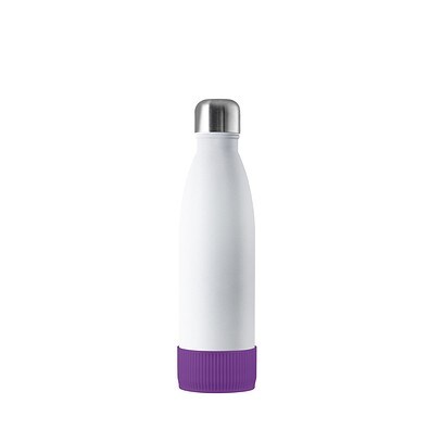 Thermotrinkflasche RETUMBLER-NIZZA, weiß, Sleeve lila