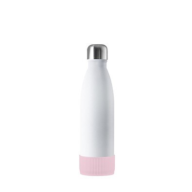 Thermotrinkflasche RETUMBLER-NIZZA, weiß, Sleeve rosa