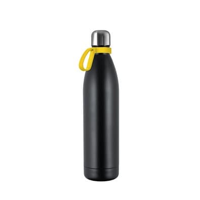 Thermotrinkflasche RETUMBLER-NIZZA XL, schwarz/gelb