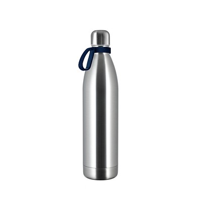 Thermotrinkflasche RETUMBLER-NIZZA XL, silber/dunkelblau