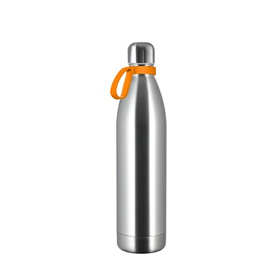 Thermotrinkflasche RETUMBLER-NIZZA XL, silber/orange