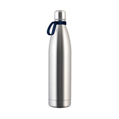 Thermotrinkflasche RETUMBLER-NIZZA XXL, silber/dunkelblau