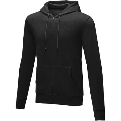 Theron Hoodie mit Reißverschluss für Herren, schwarz, M