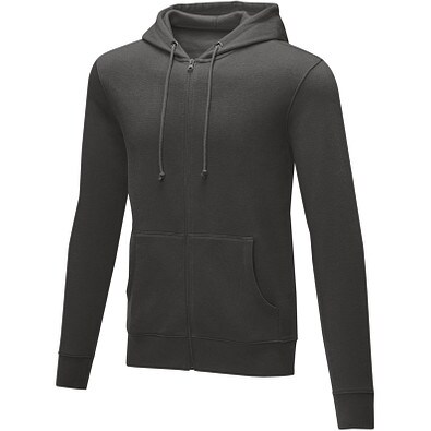 Theron Hoodie mit Reißverschluss für Herren, storm grey, M