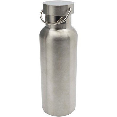 Thor 500 ml RCS-zertifizierte Trinkflasche aus Edelstahl, silber