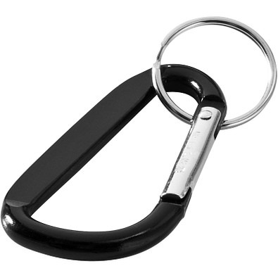 Timor Schlüsselanhänger mit Karabiner, schwarz