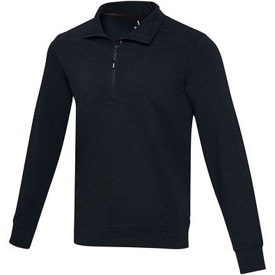 Tin Aware™ Pullover mit Half-Zip Reißverschluss aus recyceltem Material Unisex, navy, XL