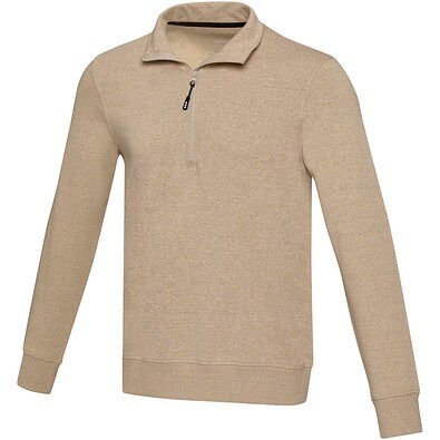 Tin Aware™ Pullover mit Half-Zip Reißverschluss Unisex, Oatmeal, L