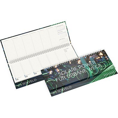 Tisch-Querkalender Compact Recycling-Kalendariumspapier, Hardcover Papier matt