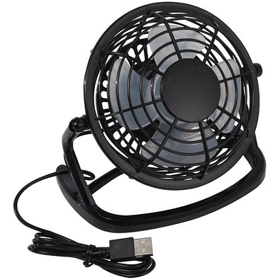 USB-Tischventilator, schwarz